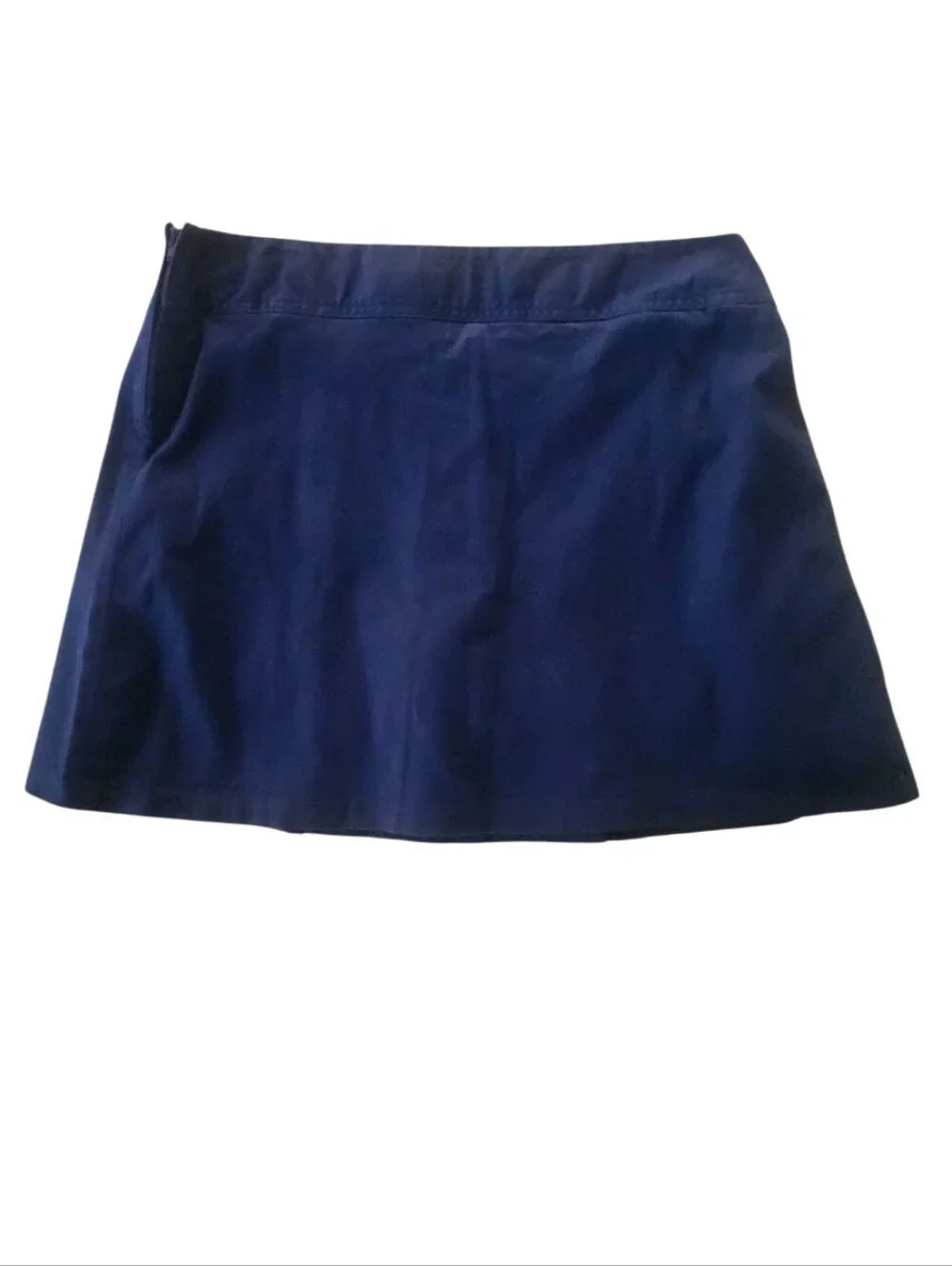Navy Pleated Mini Skorrt - Girl Plus
